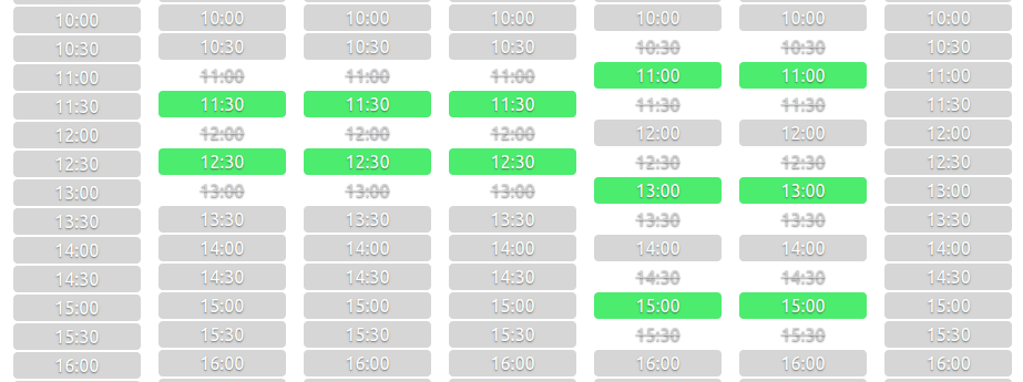 Manual schedule